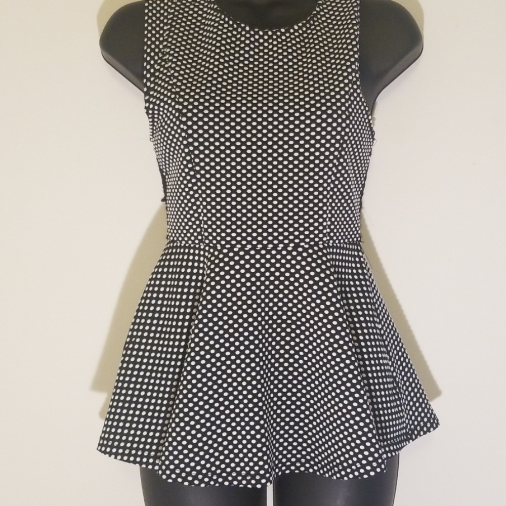polka dot blouse